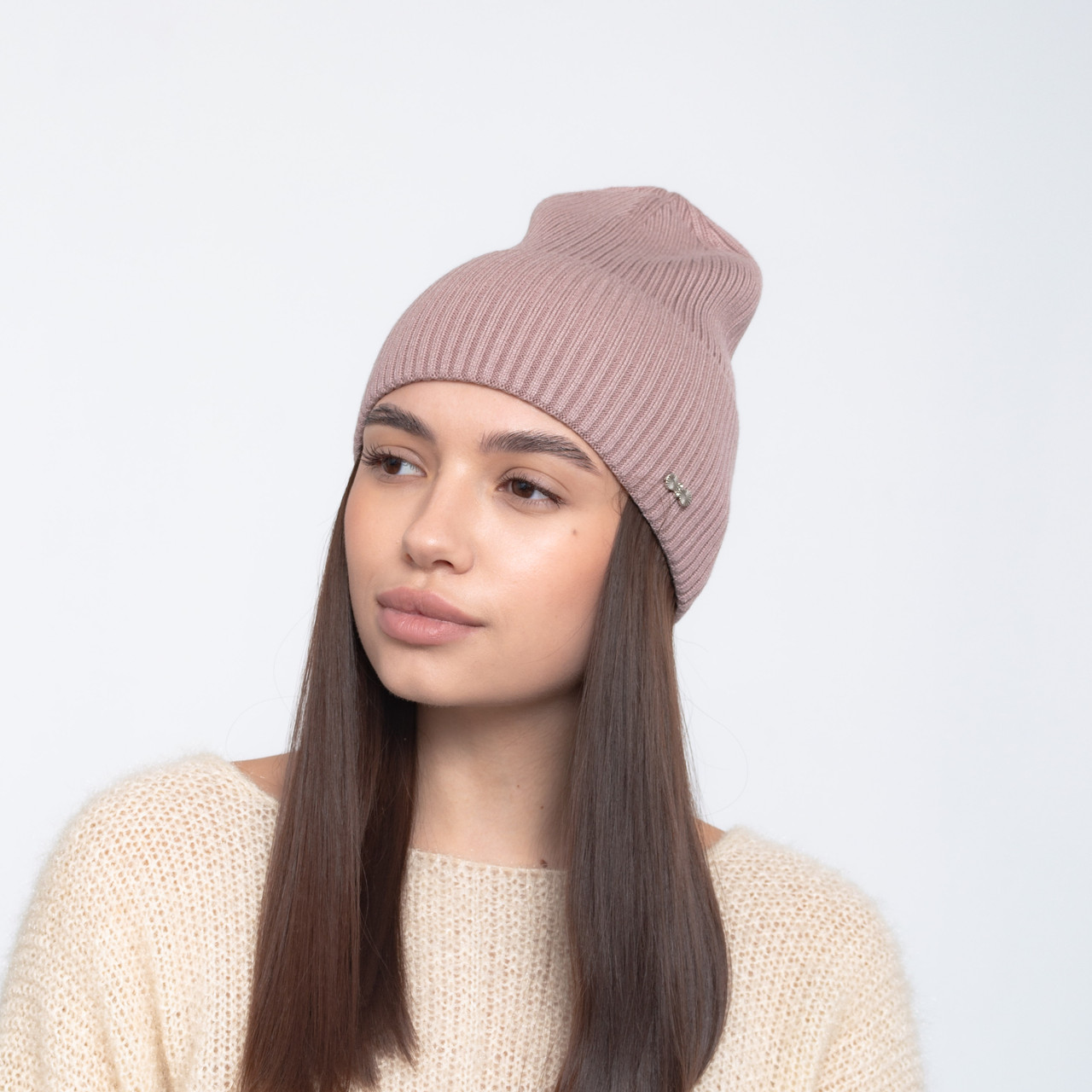 Шапка 2167 (віскоза)  т.пудра