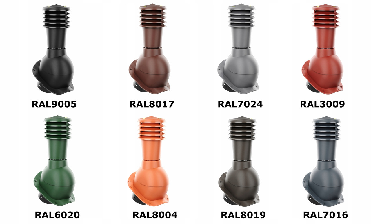 Вентиляційний вихід не утеплений Kronoplast 125 мм для металочерепиці (підбір і колір в асортименті)