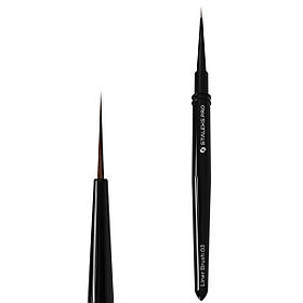 Тонкий пензлик Staleks Liner Brush 03 (10мм довжина/0.9мм ширина) для малювання та френча з ковпачком NBE-03