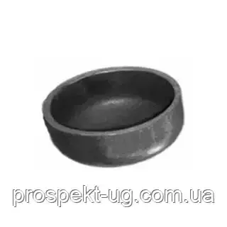 Заглушка сталева еліптична 108х4 мм (Ду100) під приварювання, фото 1