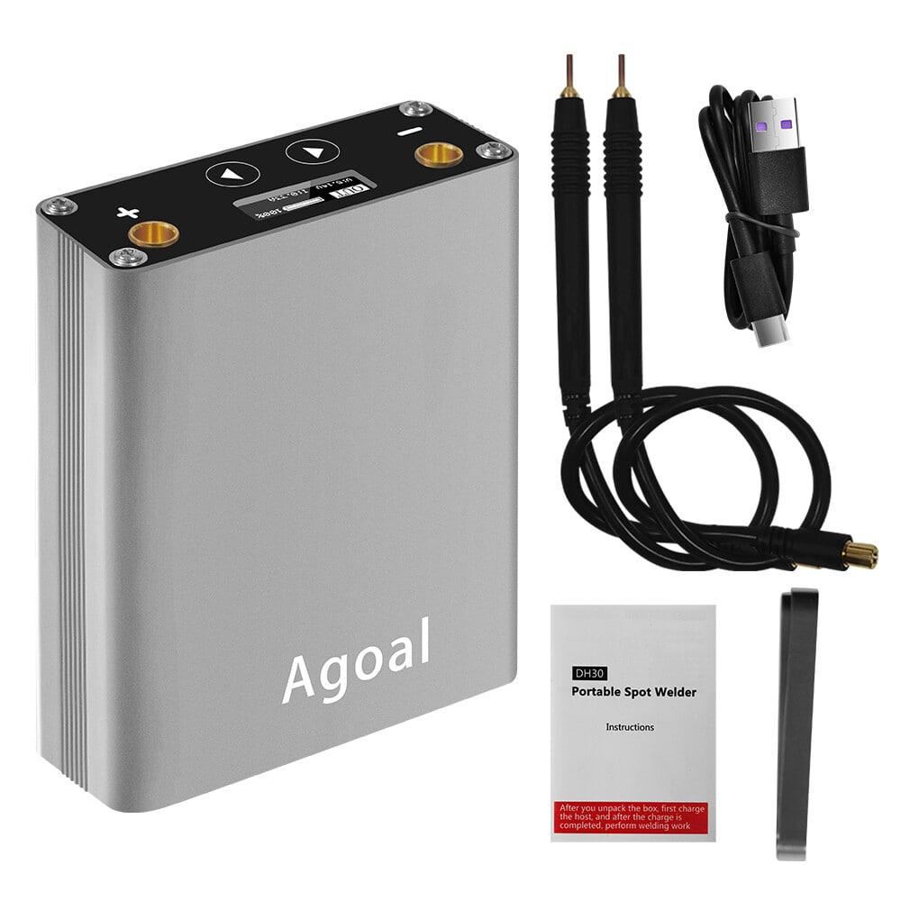 Портативний точковий зварювальний апарат DH30 з акумулятором + Power Bank 5500 мач