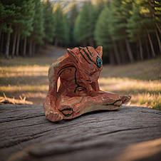 Оригінальна статуетка-оберіг для дому керамічна / Фігурка-талісман ручної роботи з кераміки, фото 2