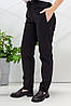 Штани кухаря на гумці Lux Form Люверси чорні унісекс з кишенями не завужені, фото 2