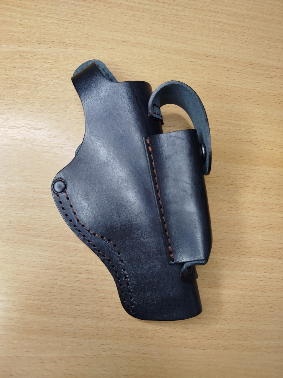 Кобура Шкіряна для ТТ поясна з чохлом під магазин, фото 1