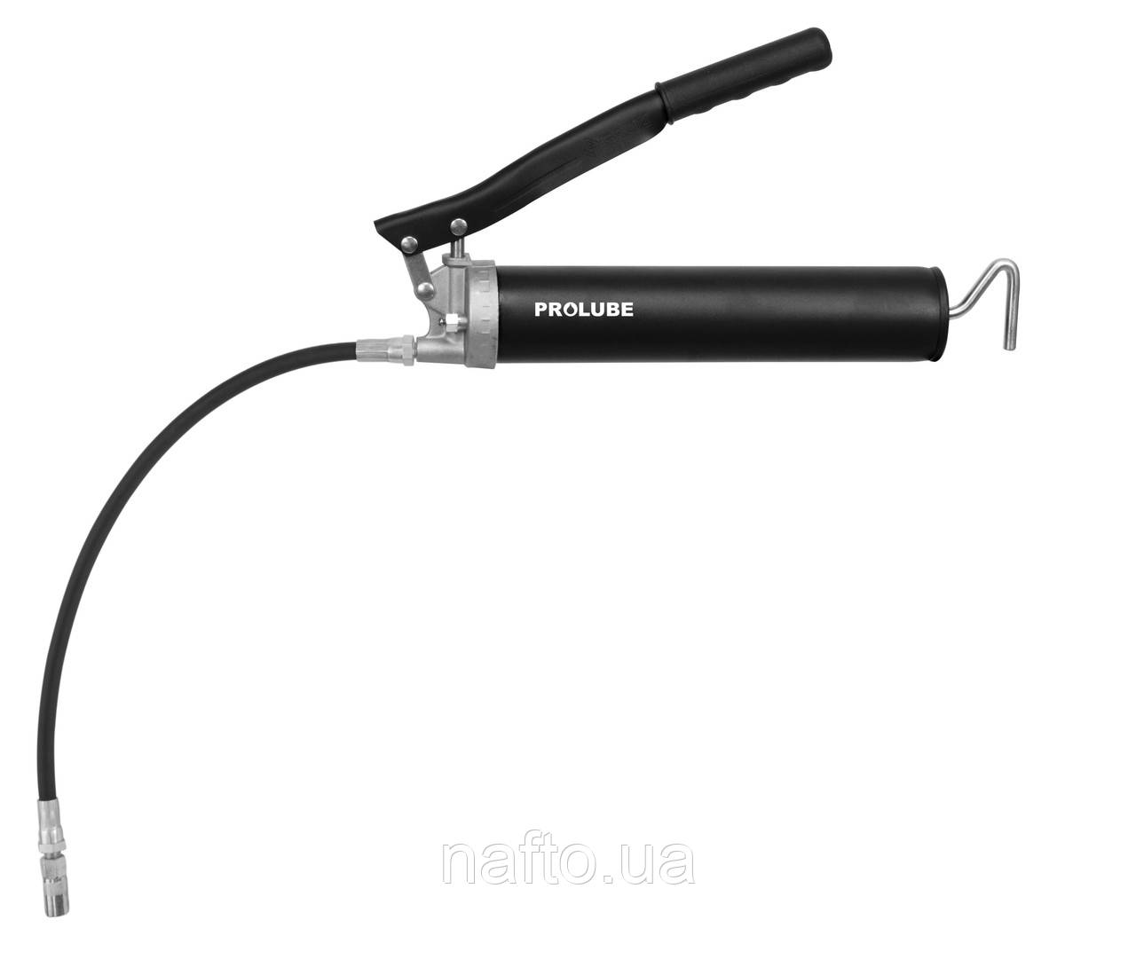 Шприц для змащування PROLUBE V1, важільний з гнучким шлангом, 413 бар