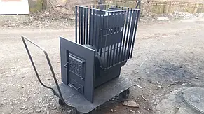 Піч для сауни та лазні Buller Панорама 12-20 м³ з виносом зі склом, фото 3