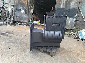 Піч для сауни та лазні Buller Панорама 12-20 м³ з виносом зі склом, фото 4