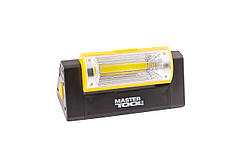 Ліхтар магнітний з регулюванням нахилу бічного світла MASTERTOOL 125х52х52 мм 6xLED+COB LED 4xAAA