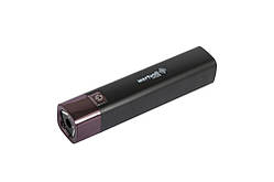 Ліхтар WERTVOLL 3 режими LED Li-ion 1200 mAh/t 7000 K/80 lum powerbank ABS 122х25 мм BLACK