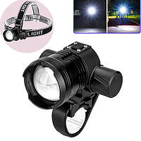 Велоліхтар 5835-P50, кріплення на лоб, Li-Ion акум, ЗУ Type-C, zoom, Box