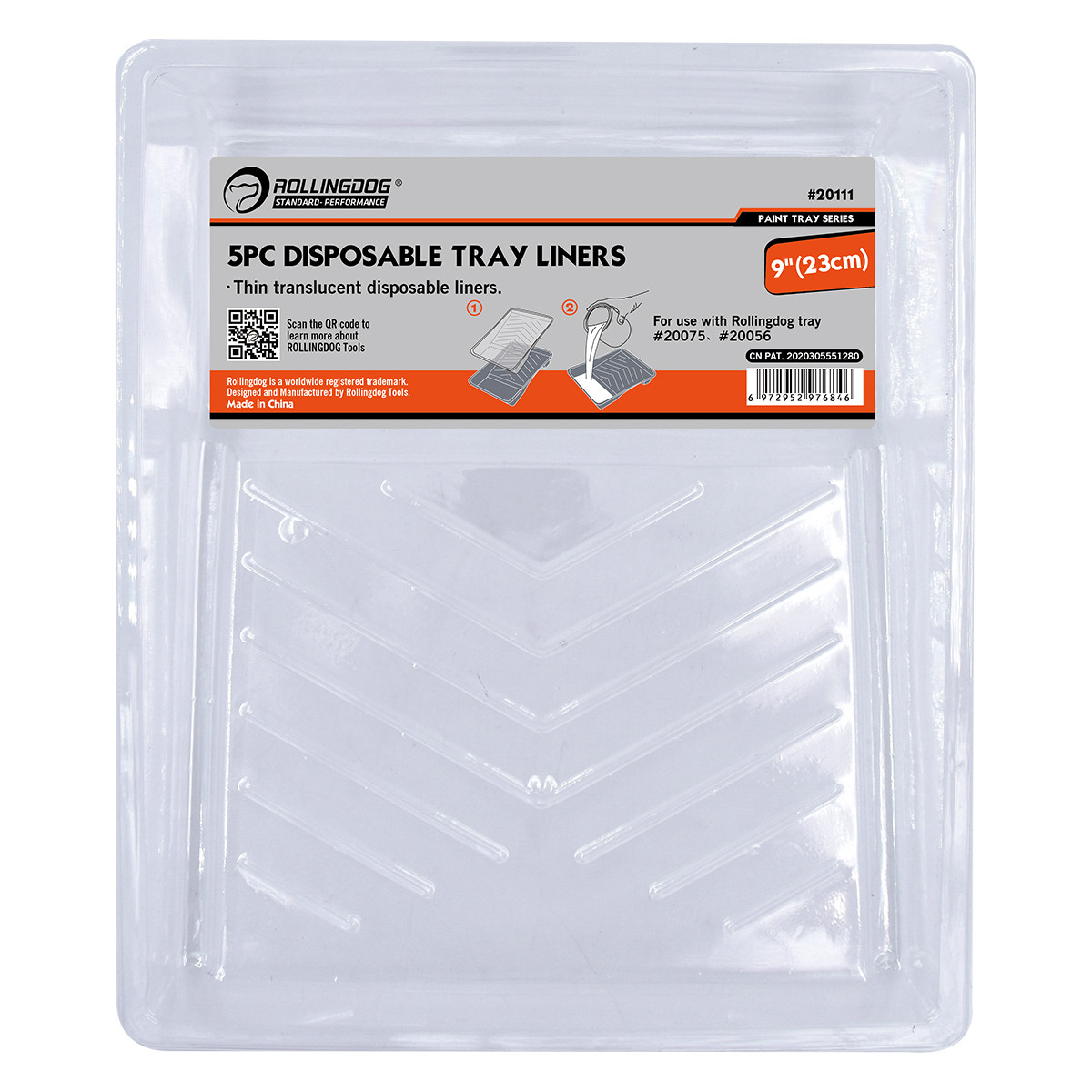 Вкладиші для лотка Rollingdog Standard 230мм (5шт)