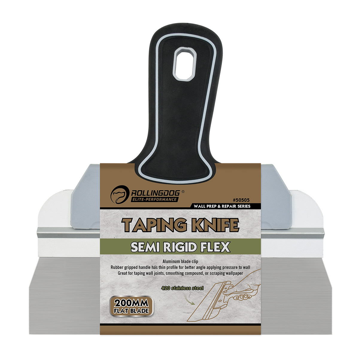 Фасадний шпатель Rollingdog Professional 200мм