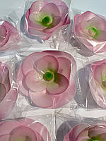 Вафельний декор «Мальва рожева» їстівна прикраса. ( в уп. 16 штук )