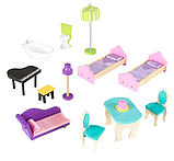 Ляльковий будиночок дерев'яний KidKraft My Dream Mansion (3 поверхи, 87х34х107 см) 65082, фото 6