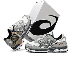 Чоловічі кросівки Asics Gel NYC Goretex Grey White Асікс Гель Гортекс сірі водостійкі осінь єврозима
