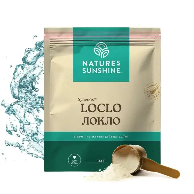Рослинний комплекс із клітковиною,кло, Loclo, Nature's Sunshine Products, США, 344 г, фото 1