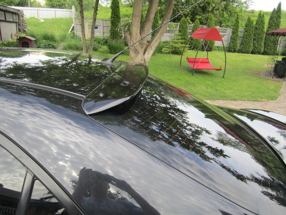 Бленда козирок на заднє скло на Mazda 6 GG 2002-2007 Дефлектор заднього скла Мазда 6 рр., фото 1