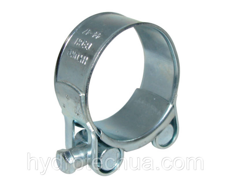 Хомут 44-47 W1 силовий HYDRO TECH сталевий оцинкований, фото 1