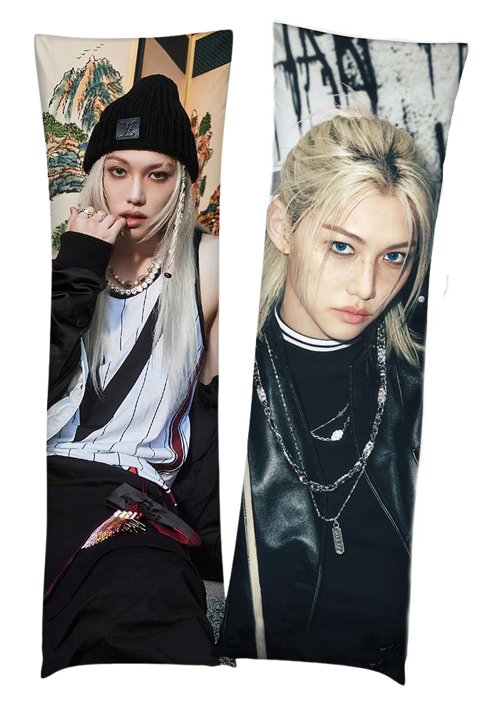 Дакімакура 150 х 50 см Фелікс Стрей Кідс Stray Kids Felix Подушка з наволочкою двостороння, фото 1