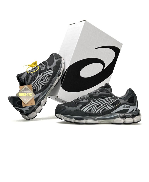 Чоловічі кросівки Asics Gel NYC Goretex Grey Асікс на Гортексі сірі водостійкі осінь єврозима, фото 1