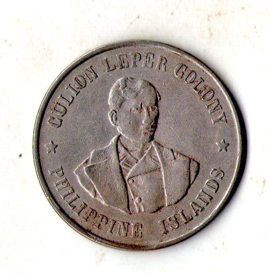 Філіппіни › острів Куліон Гроші лепрозоріїв 1 песо, 1925 Мідно-нікелевий сплав, 13.8g, рідкісна №2885 п, фото 1