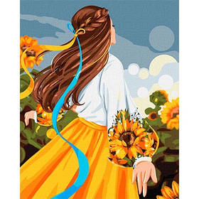 Набір для розпису по номерам 40*50см Моя квітуча Україна  KHO4984