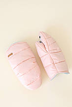 Муфта рукавиці для коляски, "Nikola" Пудрові