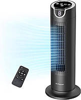 Вентилятор баштовий Dr.Prepare, для спальні й офісу, 8 швидкостей, пульт, таймер, 25 дБ