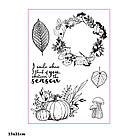 Набір силіконових штампів для скрапбукінгу Осінь CHT046, фото 2