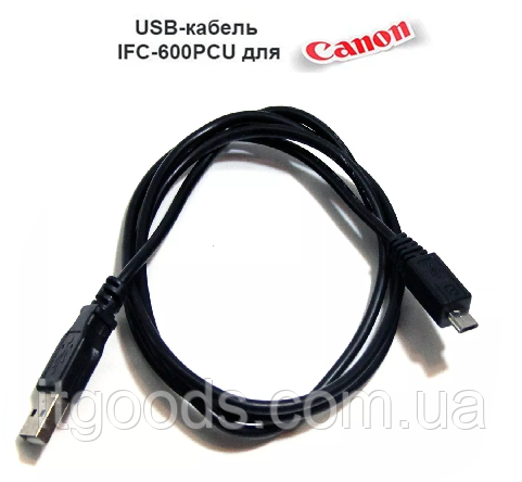 USB кабель для фотоапарата Сanon IFC-600PCU PowerShot G1X Mark III, G5x, SX730 | EOS 250D, 850D, 90D, M5, M6