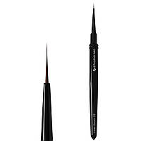 Тонка кисть Staleks Liner Brush 03 (10мм довжина/0.9мм ширина) для малювання та френча з ковпачком NBE-03