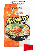 Корейська локшина з кімчі, упаковка 1 кг (10 упаковок) Koreno Jumboo
