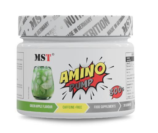 Передтренувальний комплекс MST® Amino PUMP Вкус : Зелене яблуко 500 грам, фото 1