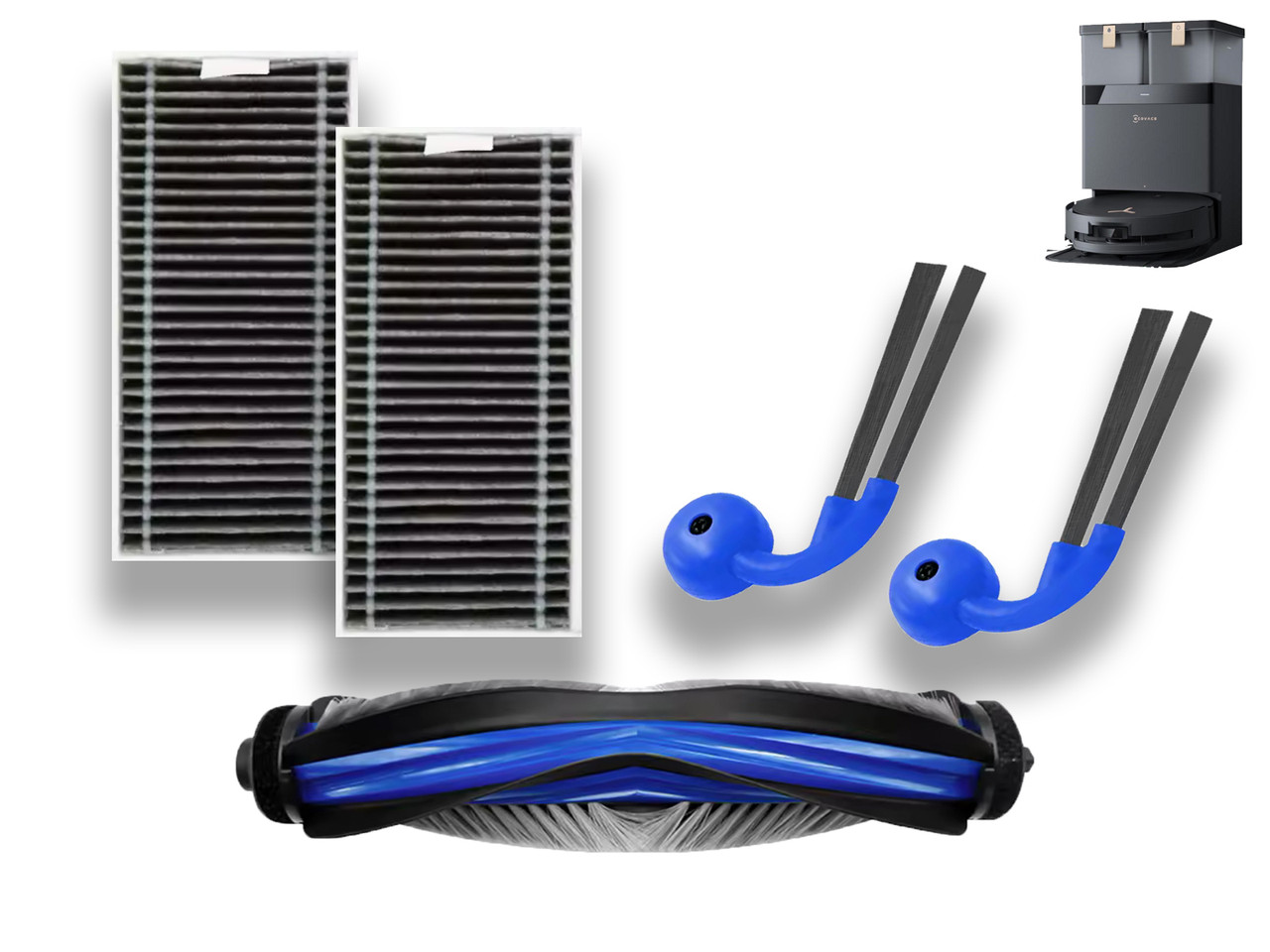 Набір змінних аксесуарів (5 шт.) для робота-пилососа Ecovacs X8 Omni, фото 1