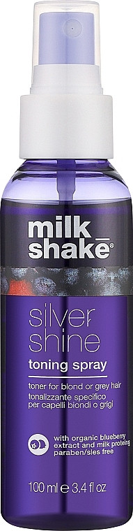 Тонувальний спрей для світлого та сивого волосся Milk Shake Silver Shine Toning Spray 100 мл, фото 1