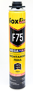 Піна монтажна FOXFIX PRIME F75 MEGAMAX Profi/Ручна (850мл, 1050г)