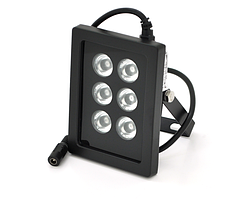 ІЧ-прожектор GY-IR90006 на 6 діодів, 12В, 6W, дальність освітлення до 70 м, кут огляду 90°