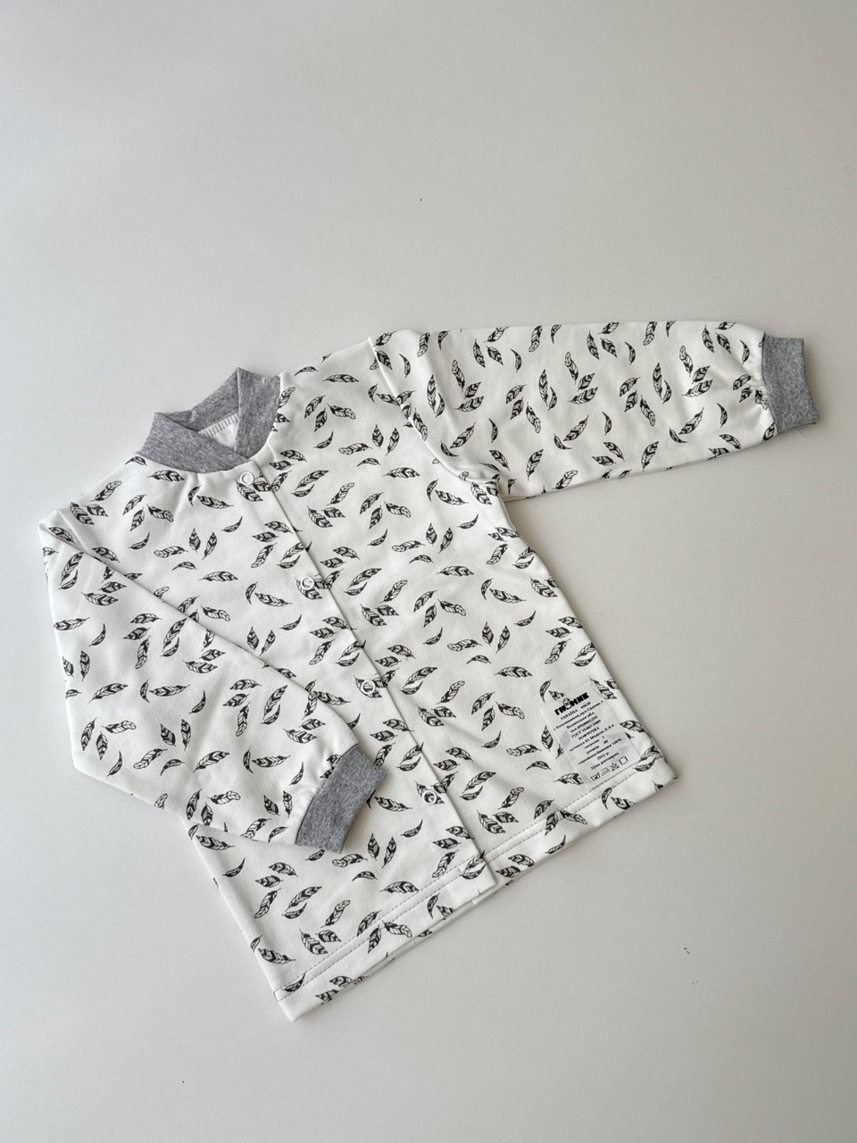 Кофточка ясельна, в тканині футер (байка), 80 розмір, фото 1