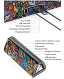 Портативна колонка MIFA A10 Plus Graffiti 20 Вт Bluetooth IPX7, фото 3