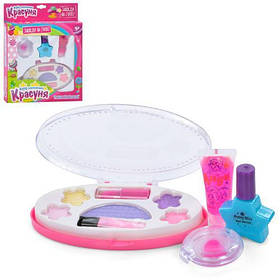 Косметика тіні, помада, пензлик, у футлярі, лак, блиск, в кор. 21*26*3 см (120 шт.)