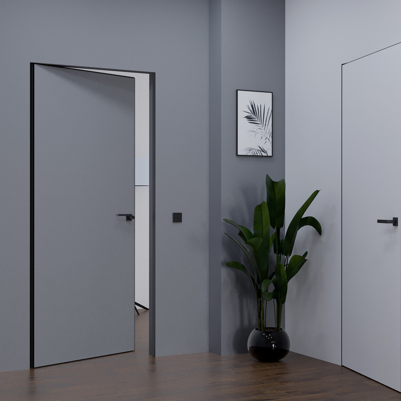 Міжкімнатні двері прихованого монтажу Smart Invisible ABWEHR (Inside), фото 1