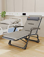 Розкладне крісло шезлонг садовий з подушкою WCG FCB-S03PC