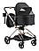 Коляска 2 в 1 Bair Moon Gold Edition MG-01 чорний, фото 5