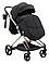 Коляска 2 в 1 Bair Moon Gold Edition MG-01 чорний, фото 6