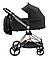 Коляска 2 в 1 Bair Moon Gold Edition MG-01 чорний, фото 3