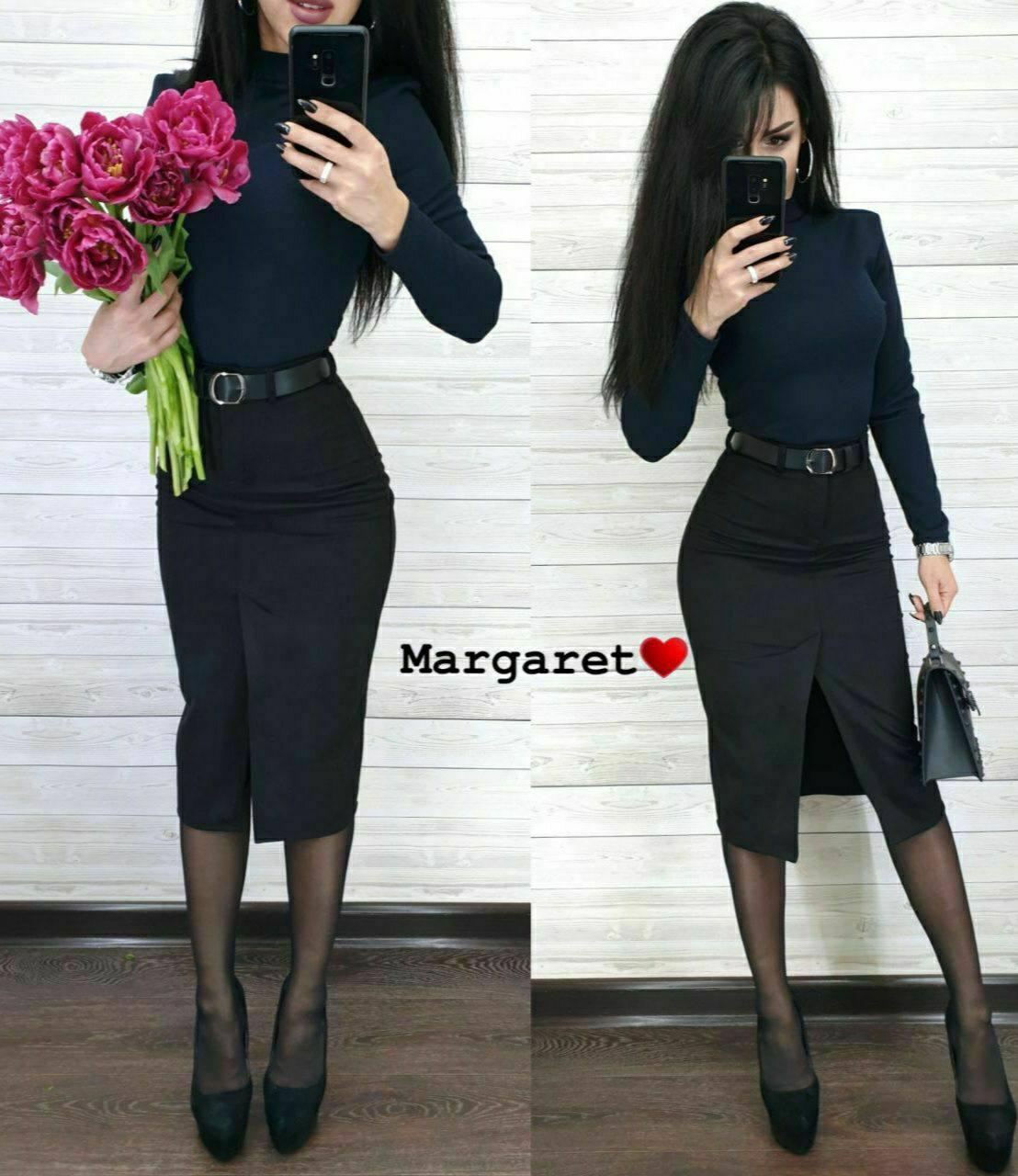 Стильна спідниця олівець висока талія, фото 1