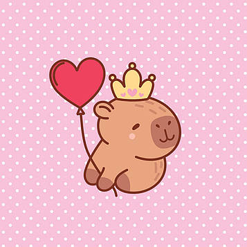 "Капібара" - Наліпка на Сік 6,5*8,5 см