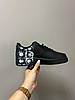 Кросівки Nike Air Force 1 Low х Comme des Garçons Supreme чорні жіночі чоловічі, фото 4