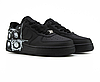 Кросівки Nike Air Force 1 Low х Comme des Garçons Supreme чорні жіночі чоловічі, фото 3
