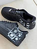 Кросівки Nike Air Force 1 Low х Comme des Garçons Supreme чорні жіночі чоловічі, фото 9